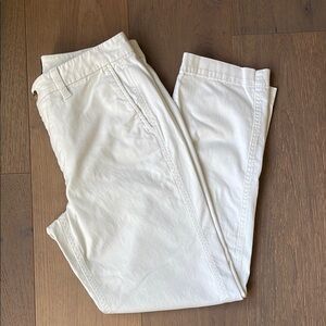 White Casual Pants